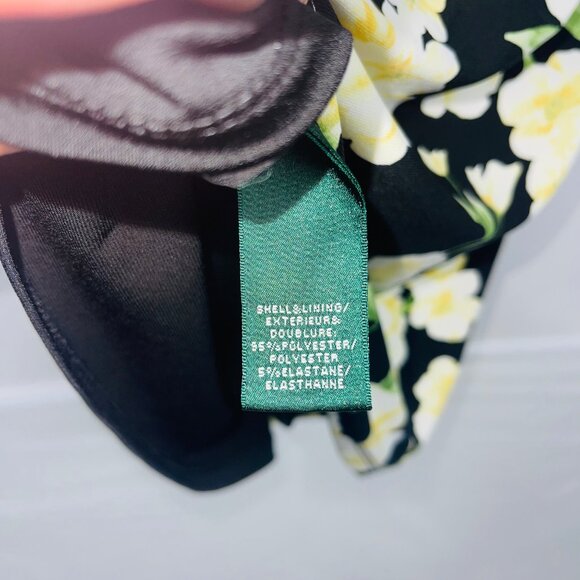 Lauren Ralph Lauren Floral Print Sheath Dress Size 6 - Picture 7 of 12